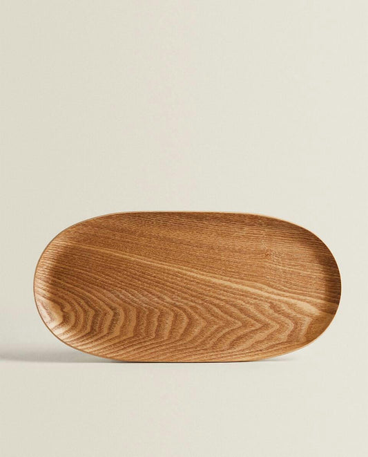 OVAL WOODEN TRAY