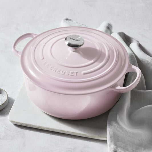 Signature Cast Iron 7.25-quart Shallot Round Dutch Oven