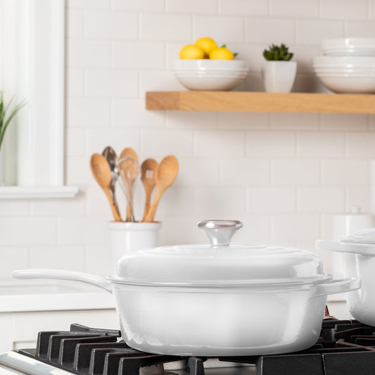 Signature Cast Iron 3.75-quart White Cassadou