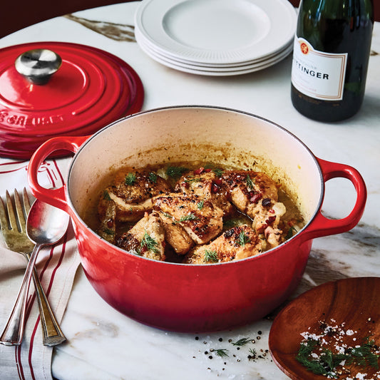 Signature Cast Iron 2-quart Cerise Dutch Oven