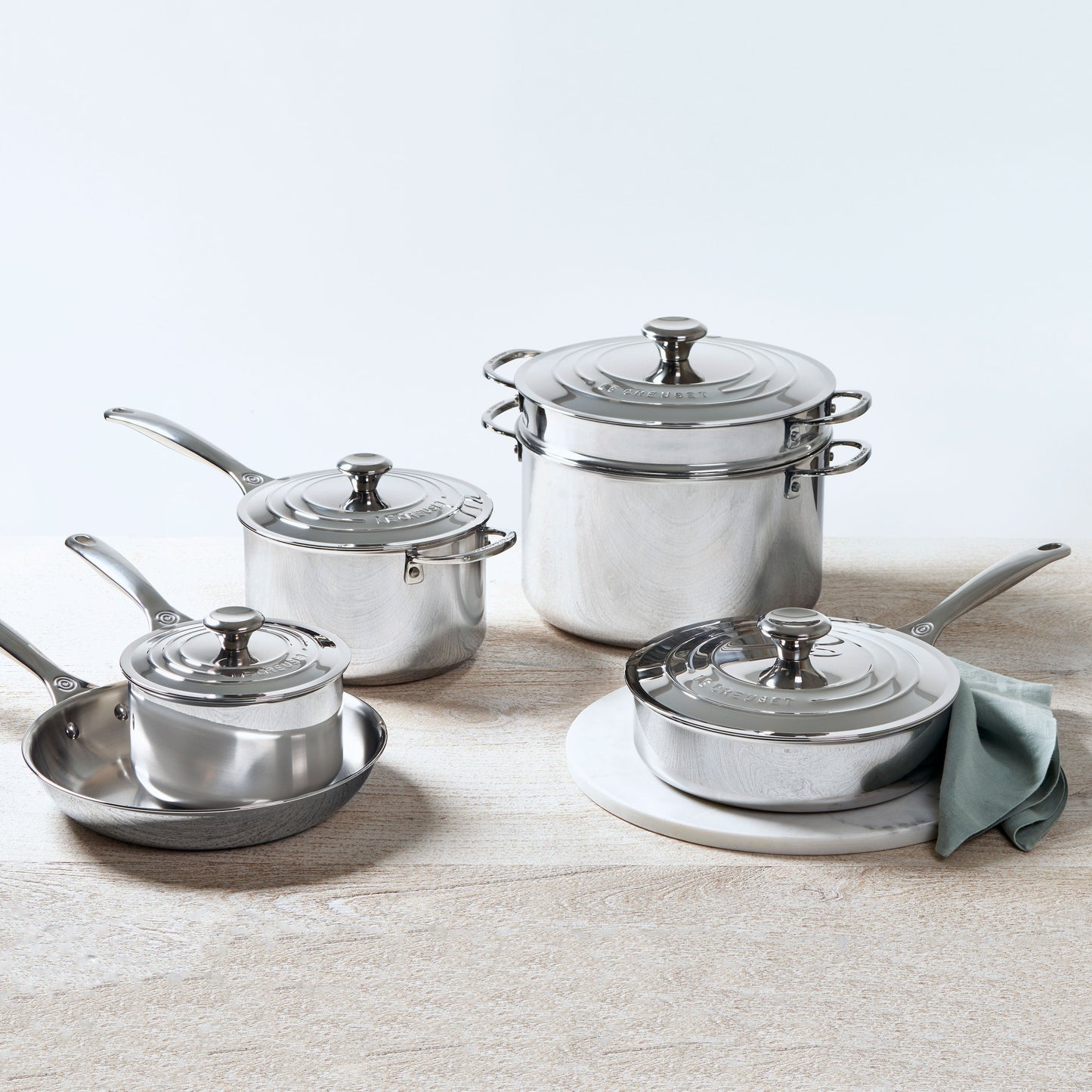 Stainless Steel 10 Piece Cookware Set