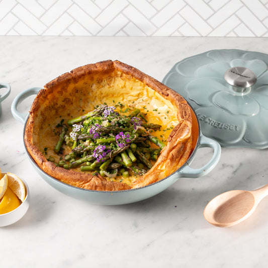 Signature Cast Iron 2.25-quart Sea Salt Petal Braiser