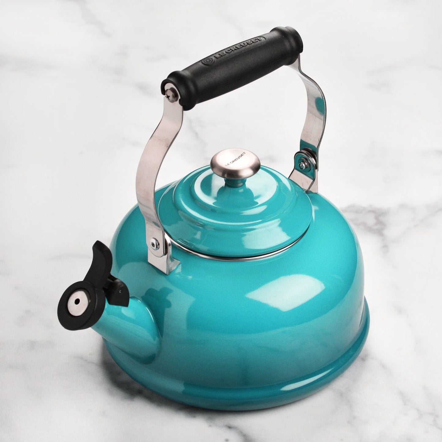 Enameled Steel 1.7-quart Caribbean Whistling Tea Kettle