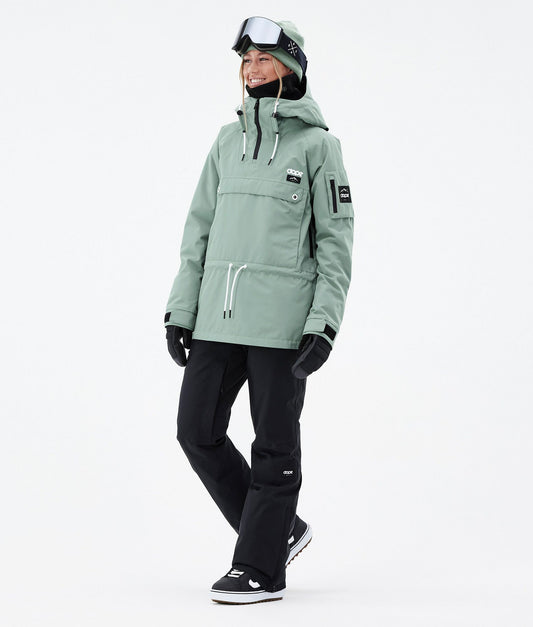 Snowboard Jacket For Women Faded Green