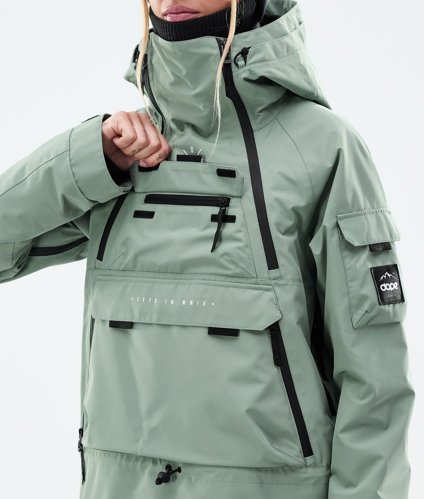 Snowboard Jacket For Women Faded Green