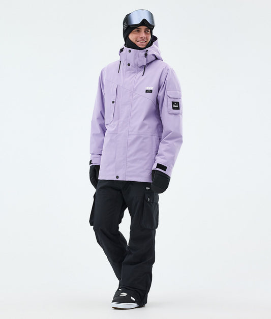 Snowboard Jacket For Men Faded Violet