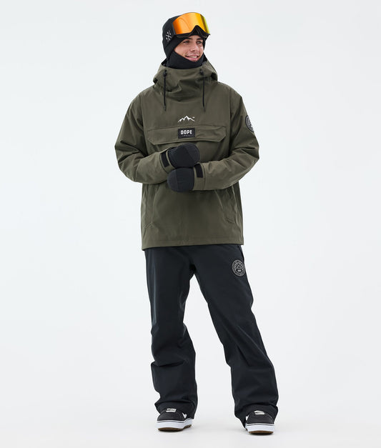 Snowboard Jacket For Men Olive Green