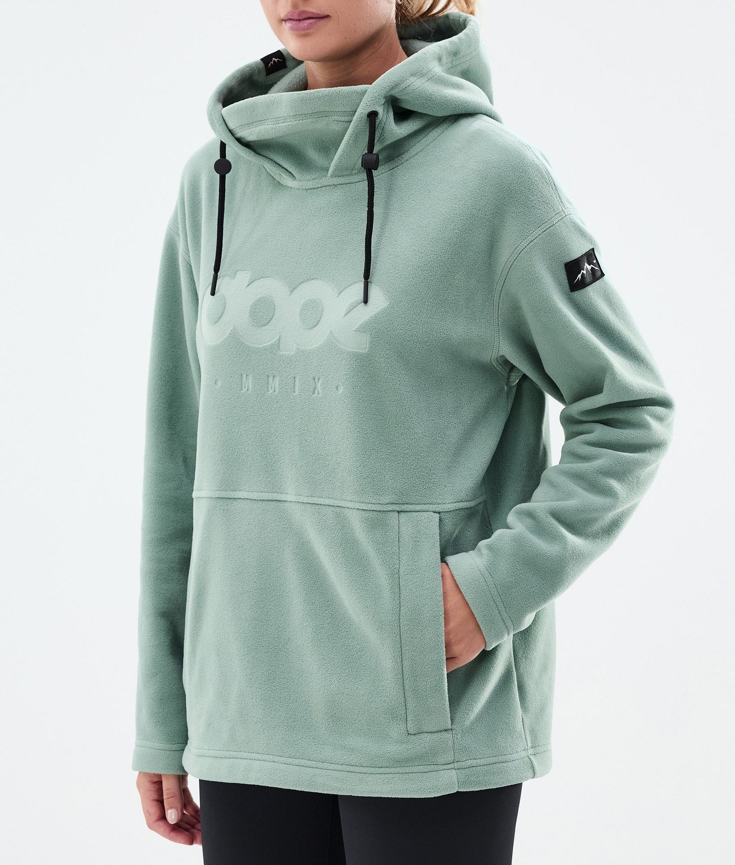 Fleece Hoodie For Women Faded Green
