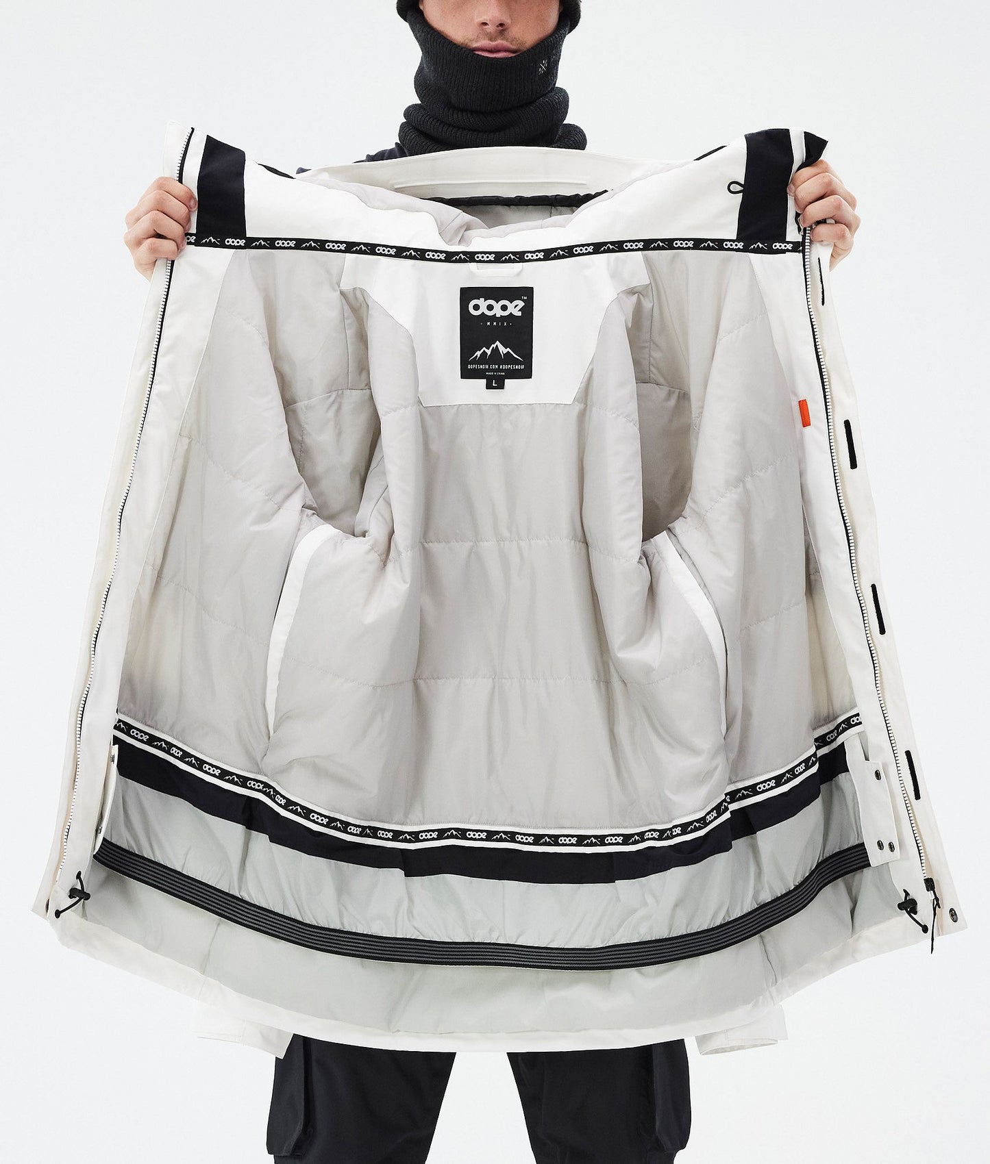 Snowboard Jacket For Men Old White