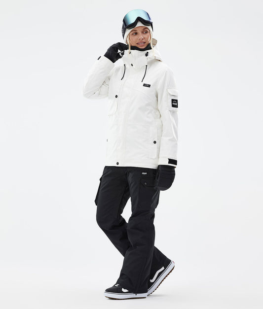 Snowboard Jacket For Women Old White