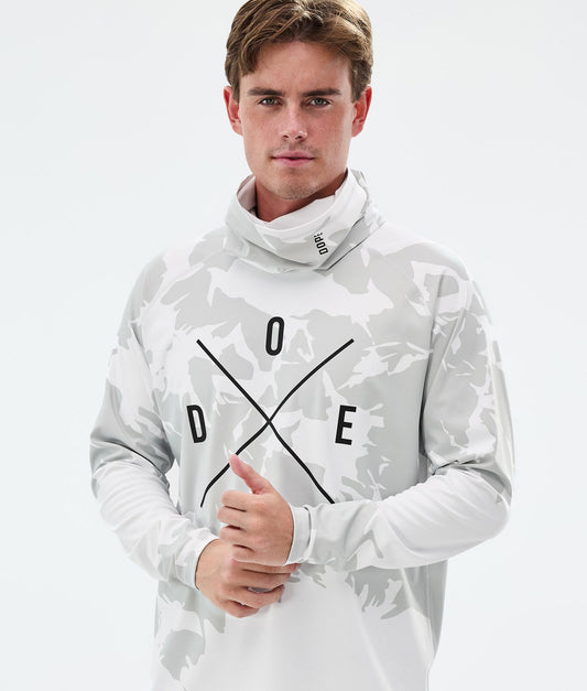 Base Layer Top For Men 2X-Up Grey Camo