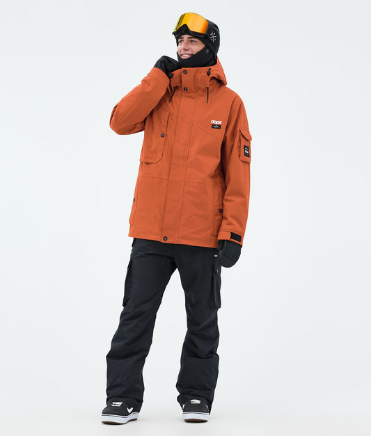Snowboard Jacket For Men Burned Orange