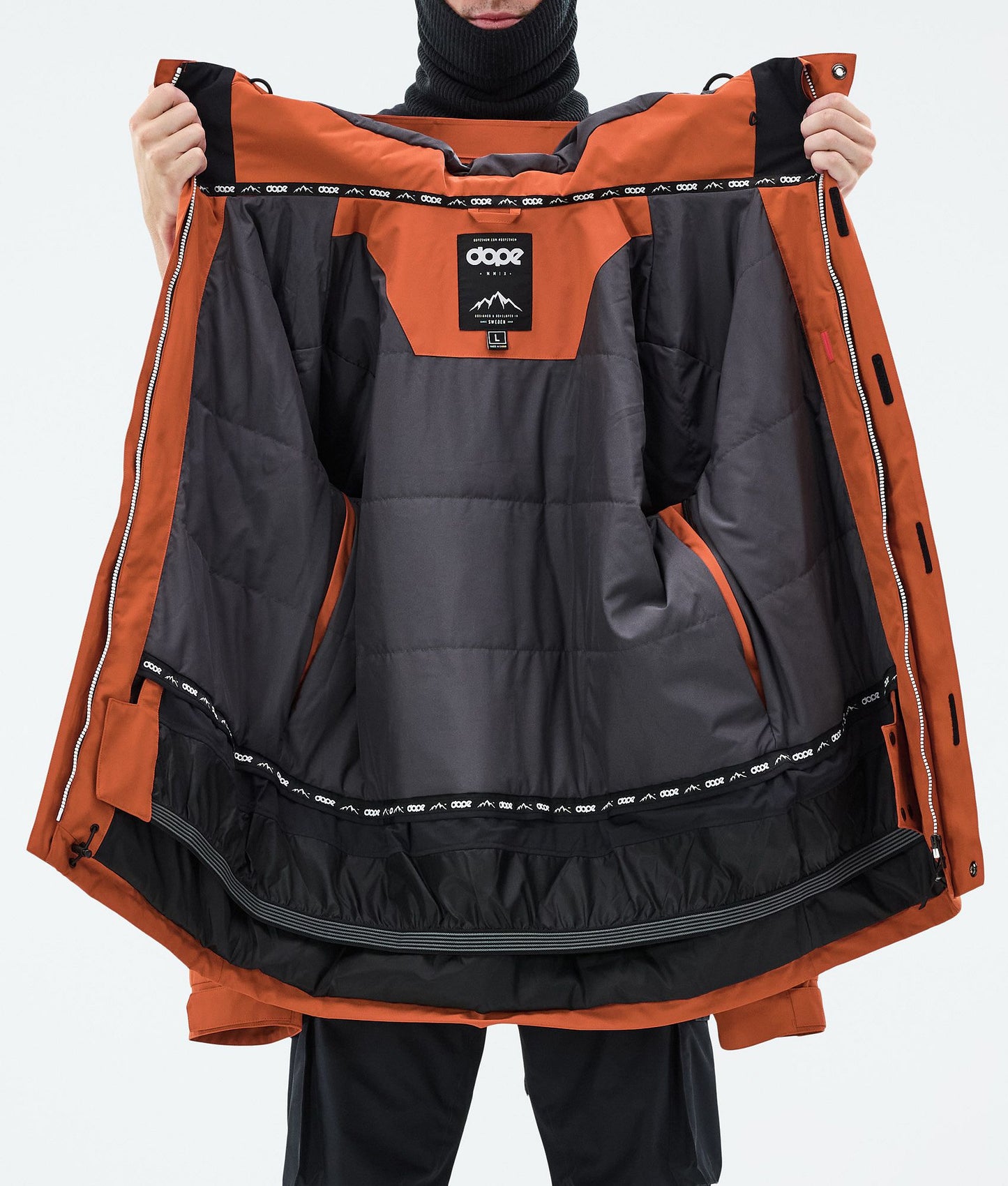 Snowboard Jacket For Men Burned Orange