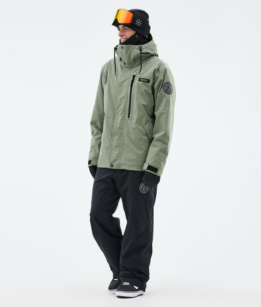 Snowboard Jacket For Men Moss Green