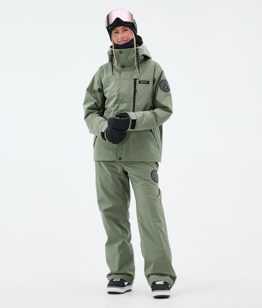 Snowboard Jacket For Women Moss Green