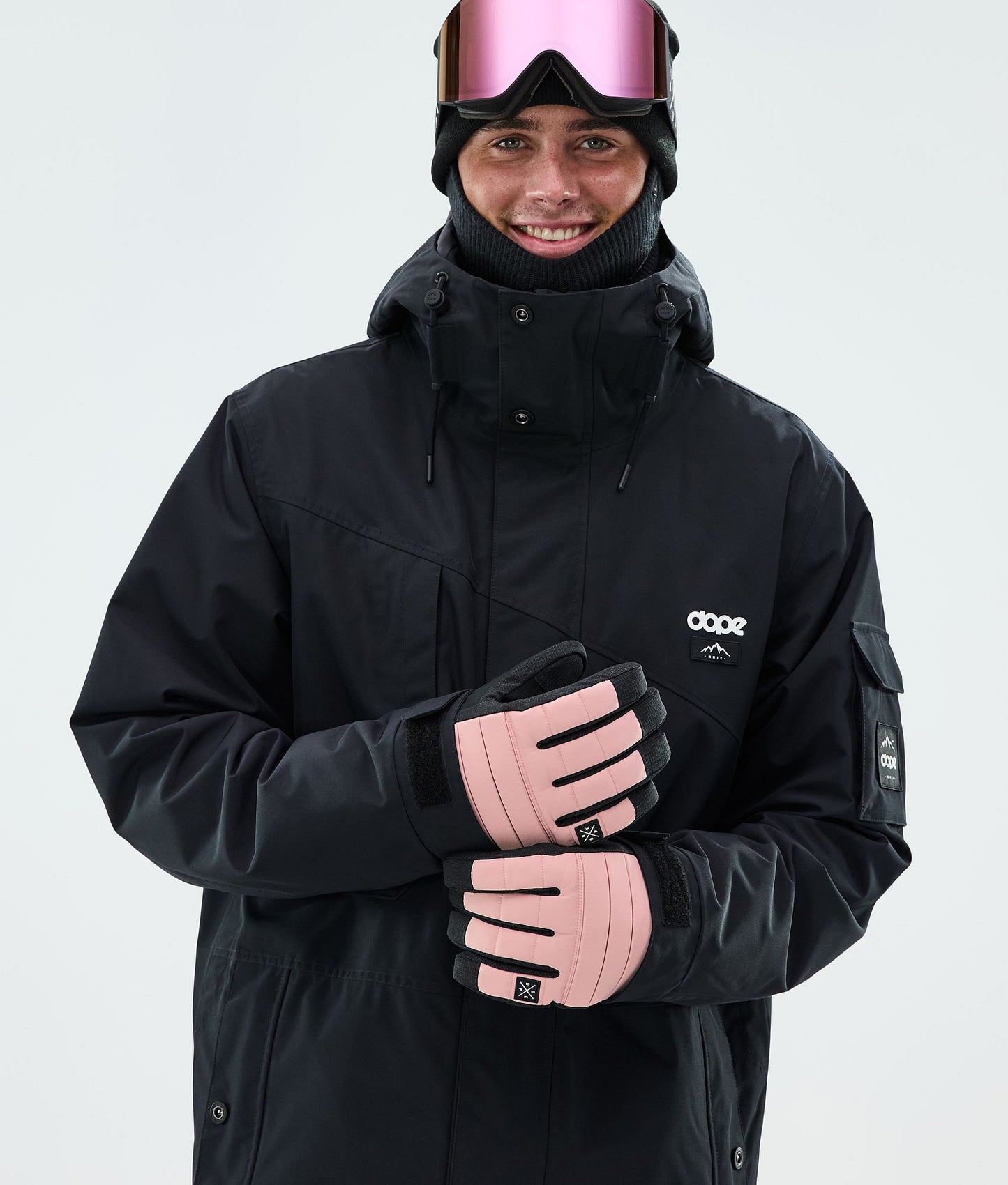 Ski Gloves Soft Pink