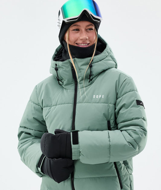 Snowboard Jacket For Women Faded Green