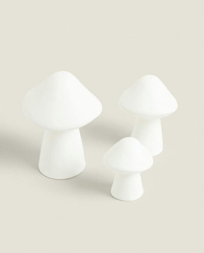 CERAMIC MUSHROOM LED DECORATION