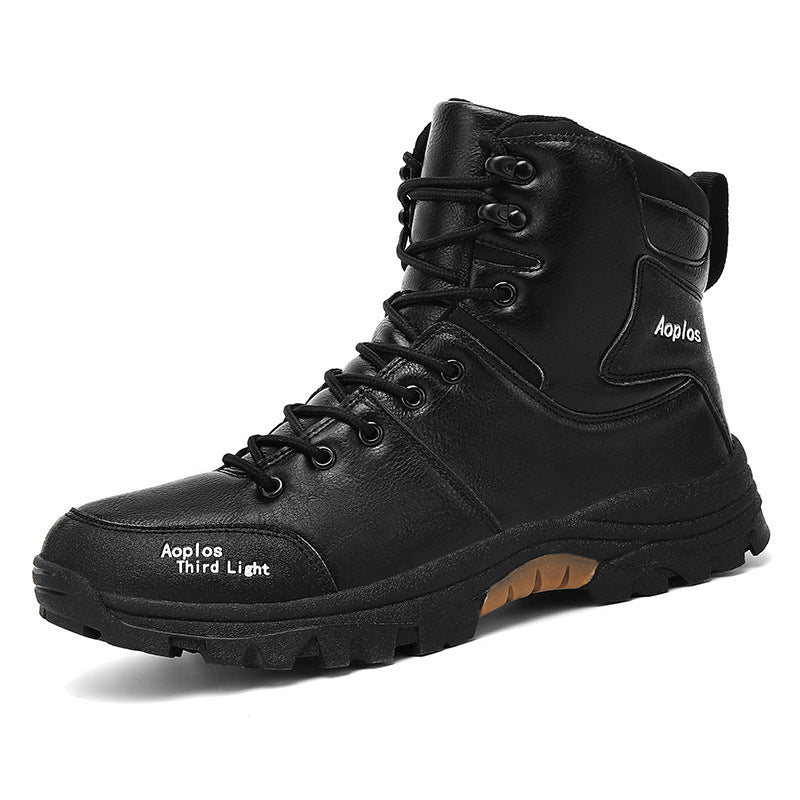 (⏰Zeitlich begrenztes 70 % Rabatt-Event) Wasserdichte, rutschfeste und durchtrittsichere Wanderstiefel für Herren mit Knöchelstütze und breiter Zehenpartie, Fußgewölbestütze und orthopädischer Arbeitsstiefel 