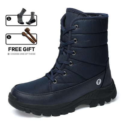 (Zeitlich begrenzte Aktion mit 70 % Rabatt) Neue Herren-Schneestiefel für den Winter 2024 mit Knöchelstütze und breiter Zehenpartie, orthopädische Fußgewölbeunterstützung, warme, durchtrittsichere, wasserdichte und rutschfeste Wanderstiefel 