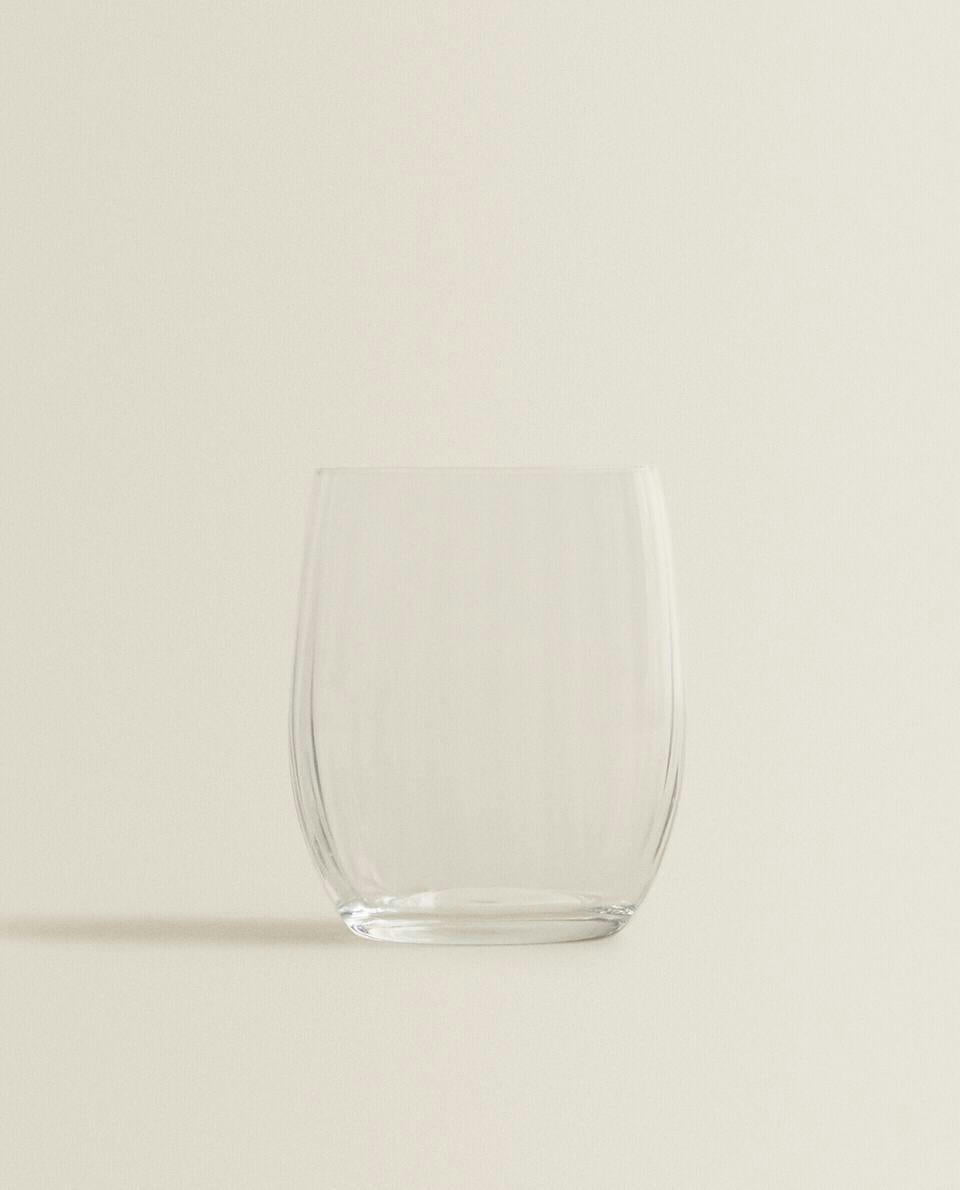 BOHEMIA CRYSTAL TUMBLER WITH LINES