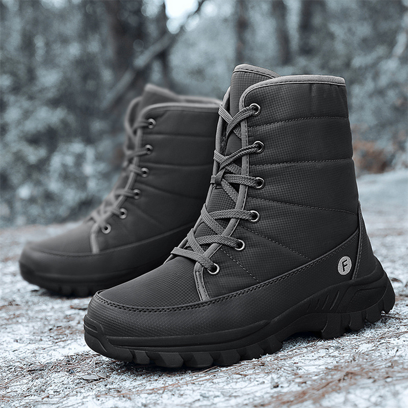 (Zeitlich begrenzte Aktion mit 70 % Rabatt) Neue Herren-Schneestiefel für den Winter 2024 mit Knöchelstütze und breiter Zehenpartie, orthopädische Fußgewölbeunterstützung, warme, durchtrittsichere, wasserdichte und rutschfeste Wanderstiefel 