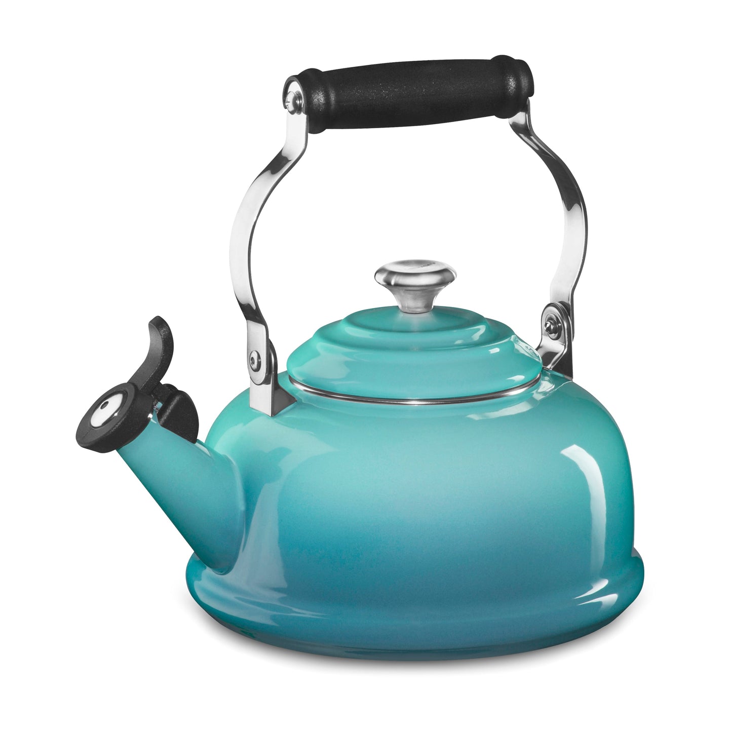 Enameled Steel 1.7-quart Caribbean Whistling Tea Kettle