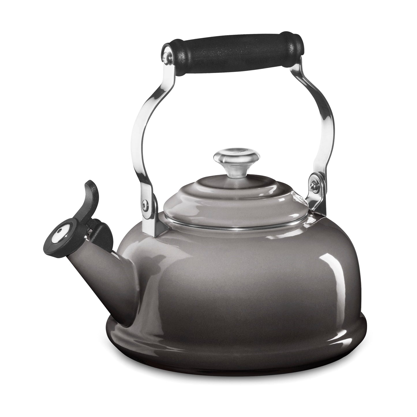 Enameled Steel 1.7-quart Oyster Whistling Tea Kettle