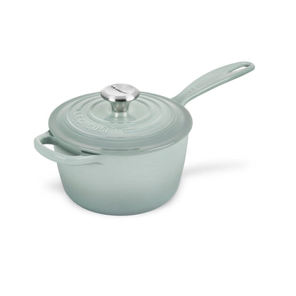 Signature Cast Iron 1.75-quart Sea Salt Saucepan