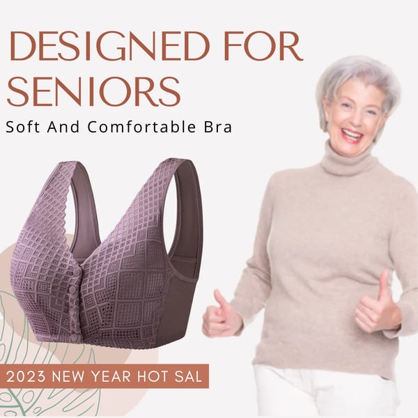 ⏱Offre limitée - Soutien-gorge boutonné en coton pour femme