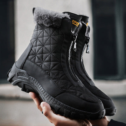 (Zeitlich begrenztes 70% Rabatt-Event) Herren-Schneestiefel Winter 2024, neue breite Zehenpartie, Knöchelstütze, orthopädische Fußgewölbeunterstützung, warme, wasserdichte, rutschfeste und durchstichsichere Wanderstiefel 