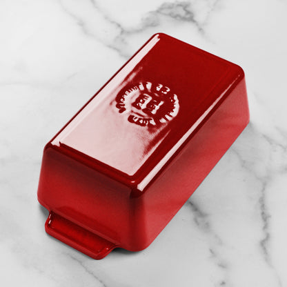 Signature Cast Iron 9 x 5-inch Cerise Loaf Pan