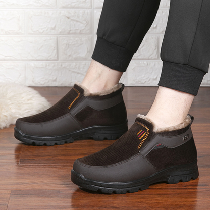 (Zeitlich begrenzter Rabatt 49 % Rabatt) Bequeme, leichte Winterschuhe aus Wolle mit Fußgewölbeunterstützung für Herren, wasserdicht, rutschfest, warm, Schneeschuhe 