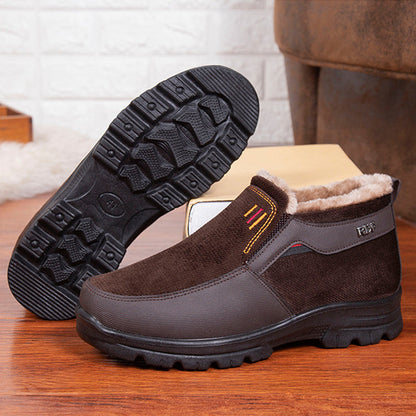 (Zeitlich begrenzter Rabatt 49 % Rabatt) Bequeme, leichte Winterschuhe aus Wolle mit Fußgewölbeunterstützung für Herren, wasserdicht, rutschfest, warm, Schneeschuhe 