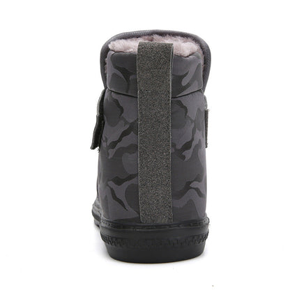 (Zeitlich begrenztes 70% Rabatt-Event) Herren Winter 2024 Neue warme wasserdichte rutschfeste durchstichfeste Slip-On-Schneestiefel mit Klettverschluss Knöchelstütze Orthopädische Baumwollschuhe mit breiter Zehen- und Fußgewölbestütze 