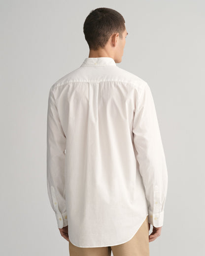 Men's Regular Fit Poplin Shirt - WHITE