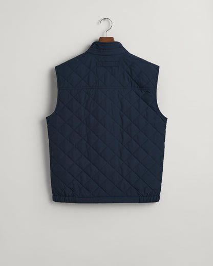 Men's Quilted Windcheater Vest - EVENING BLUE