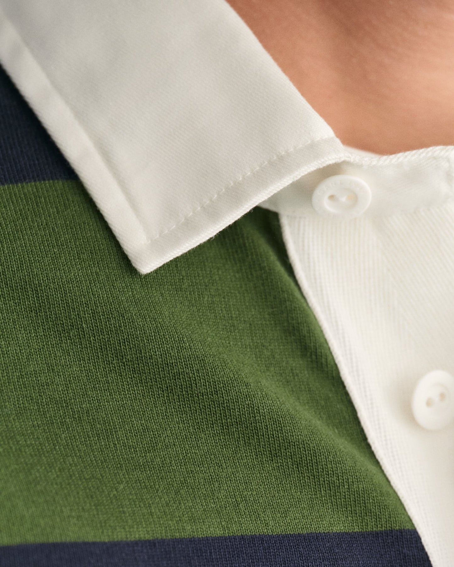 Men's Shield Barstriped Heavy Rugger - PINE GREEN