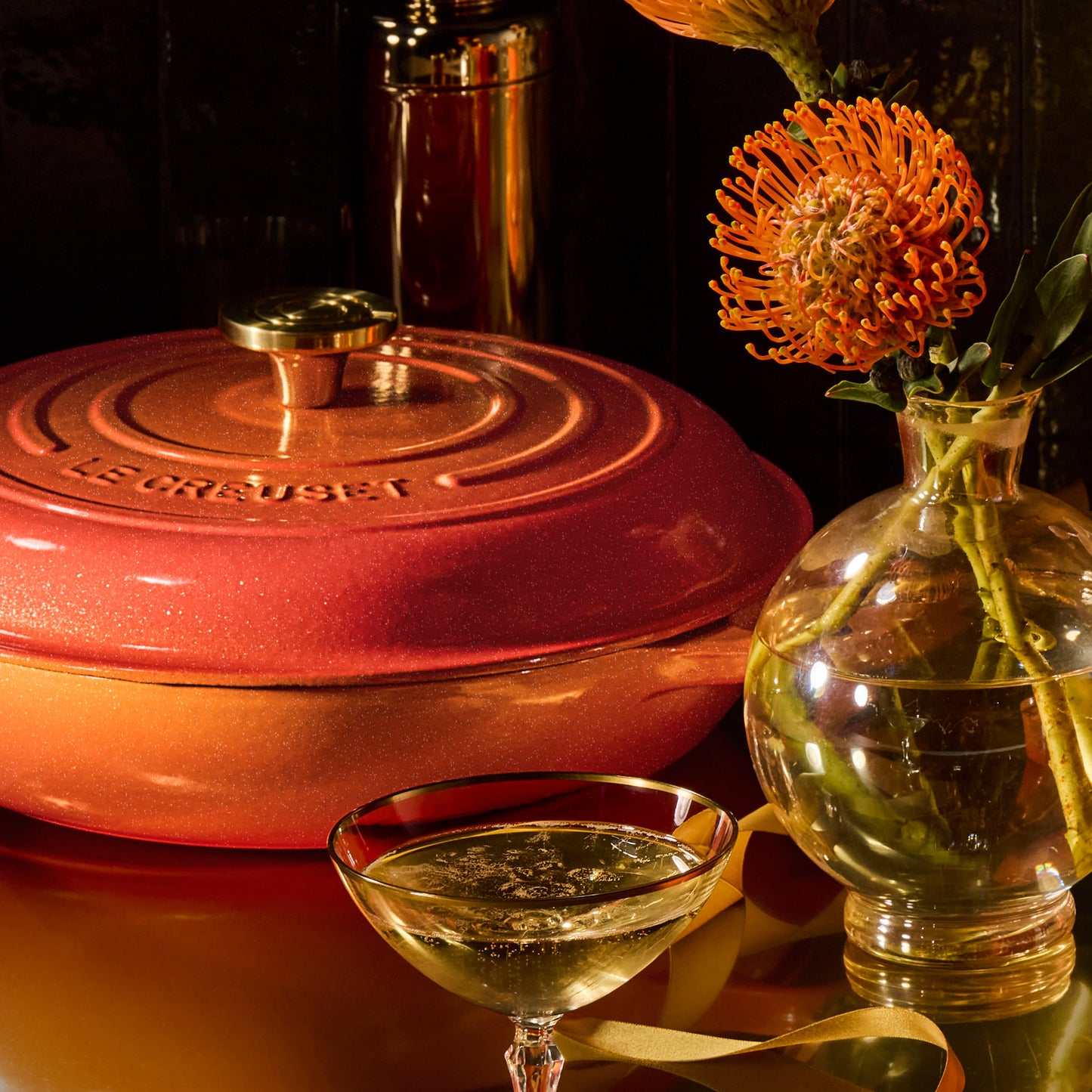 Signature Cast Iron 3.5-quart Flamme Doree Braiser