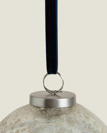 CHRISTMAS LIGHT GLASS BAUBLE DECORATION