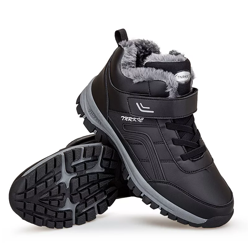 (Begrenzte Zeit 49 % Aktionsrabatt) Warme orthopädische Winter-Wanderstiefel für Herren, wasserdicht, rutschfest, breite Zehenpartie, Fußgewölbeunterstützung 