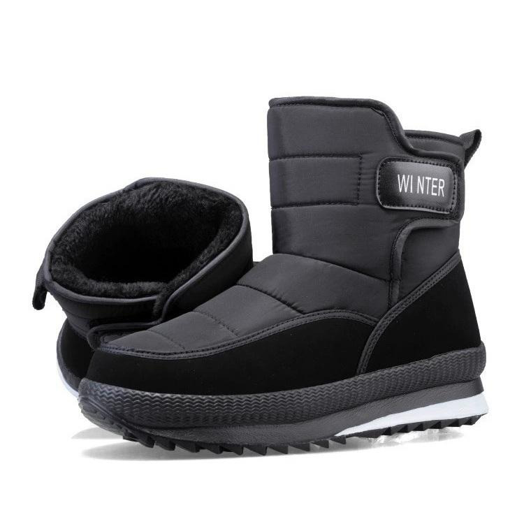 (Vente à durée limitée -70 %) Bottes de neige orthopédiques épaisses et chaudes pour hommes, à bout large, antidérapantes, imperméables, doublées de fourrure 