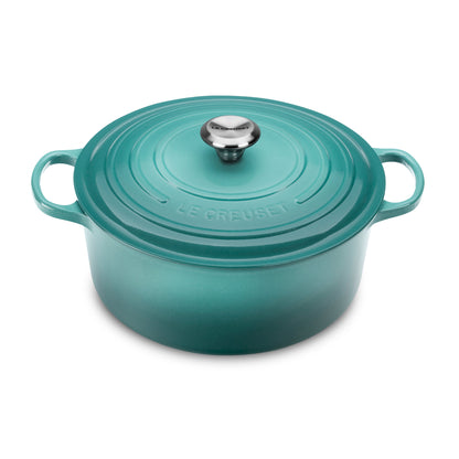 Signature Cast Iron 7.25-quart Caribbean Round Dutch Oven