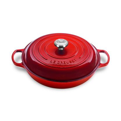 Signature Cast Iron 3.5-quart Cerise Braiser