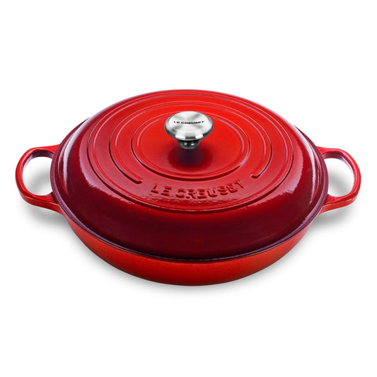 Signature Cast Iron 5-quart Cerise Braiser