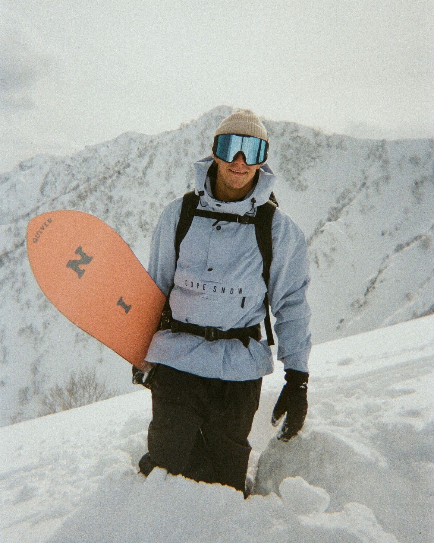 Snowboard Jacket For Men Light Blue