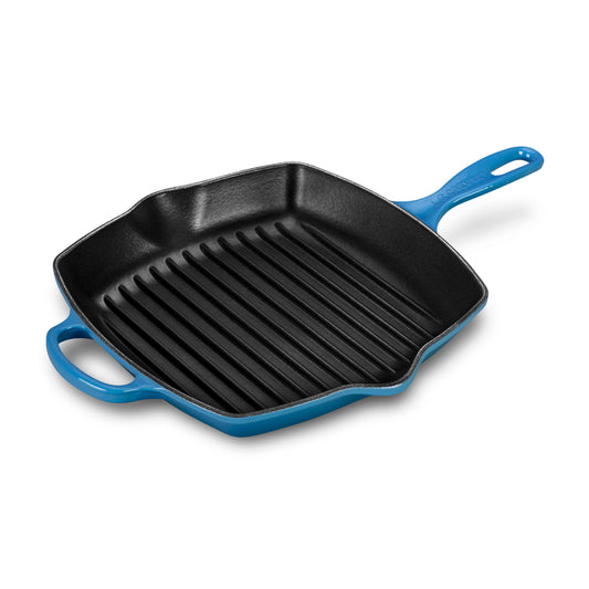 Signature Cast Iron 10.25-inch Marseille Square Grill Pan