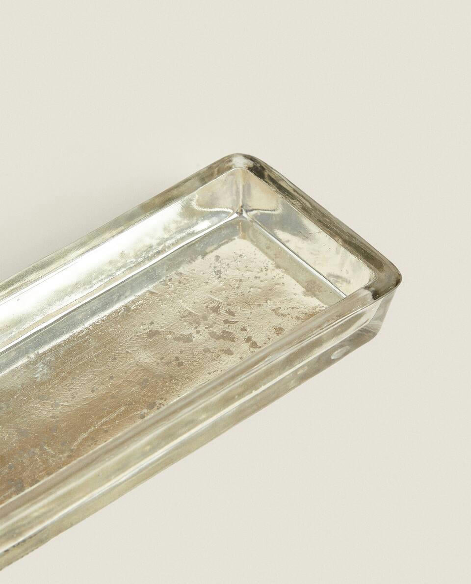 SQUARE GLASS TEALIGHT HOLDER