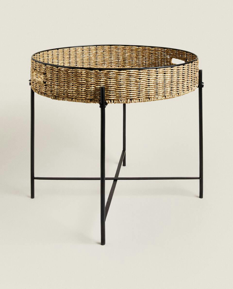 FOLDING ROUND TRAY TABLE