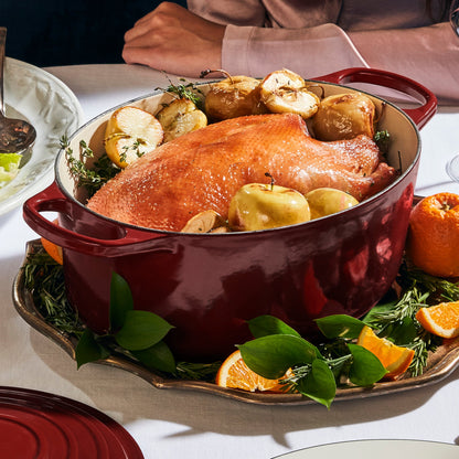 Signature Cast Iron 6.75-quart Rhone Oval Dutch Oven